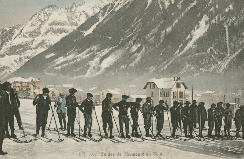 Lyžařští instruktoři v Chamonix (barevné foto) od French Photographer