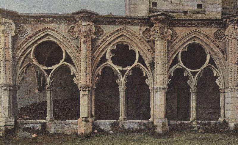 Soissons, ruiny kláštera Saint-Jean-des-Vignes (severní fasáda) od French Photographer