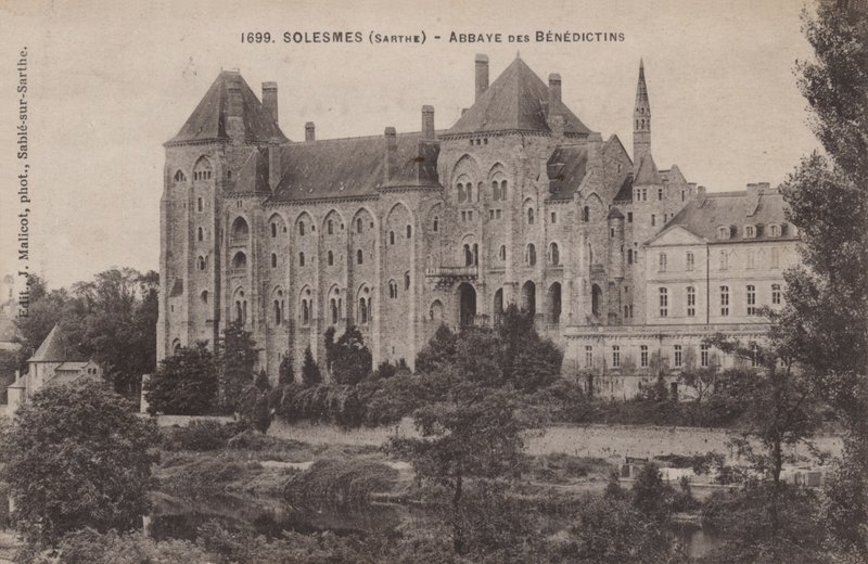 Solesmes, Sarte, Abbaye Des Benedictins od French Photographer