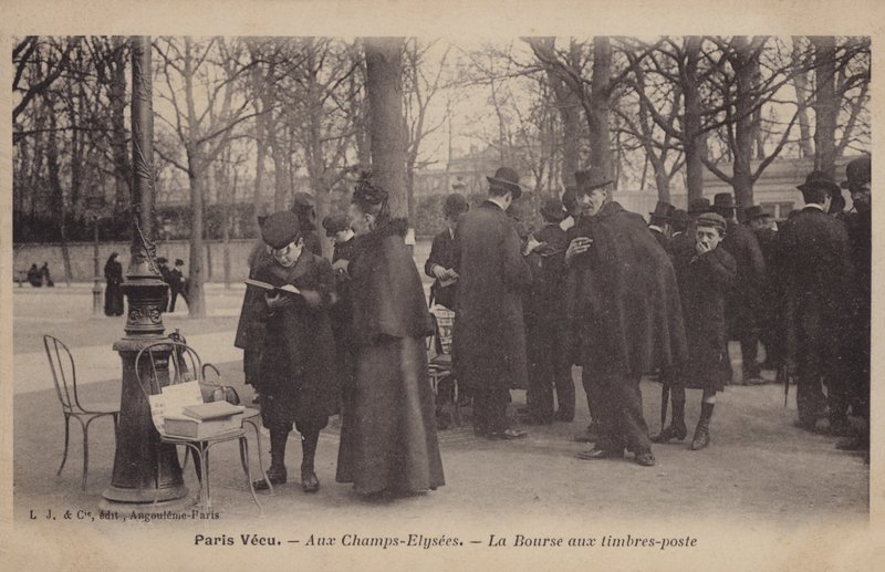 Známkový trh na Champs-Elysees v Paříži od French Photographer