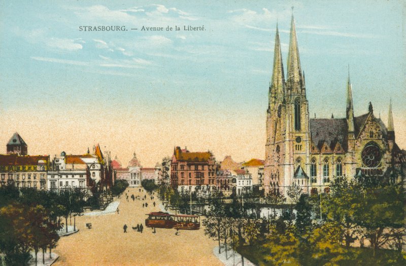Štrasburk: Avenue de la Liberte (barevné foto) od French Photographer