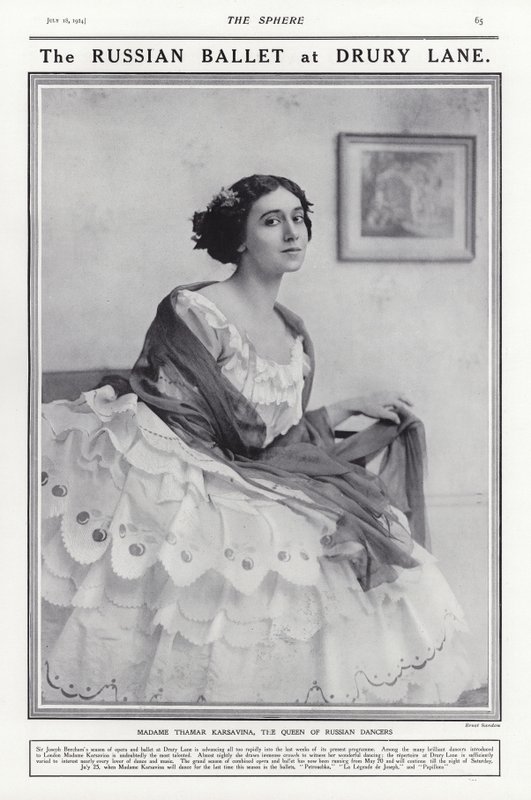 Tamara Karsavina, ruská baletka od French Photographer