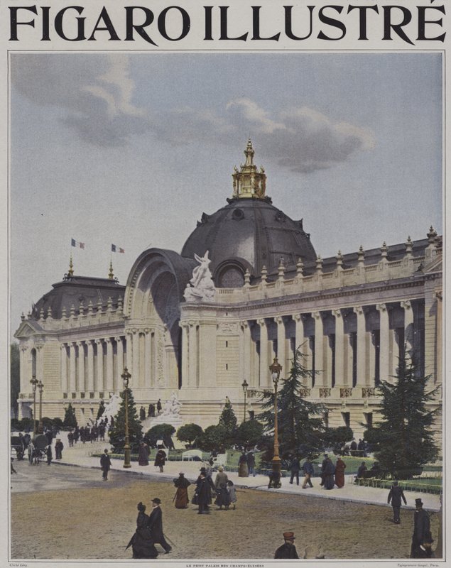Petit Palais z Champs-Elysees, výstava Universelle 1900, Paříž (barevné foto) od French Photographer