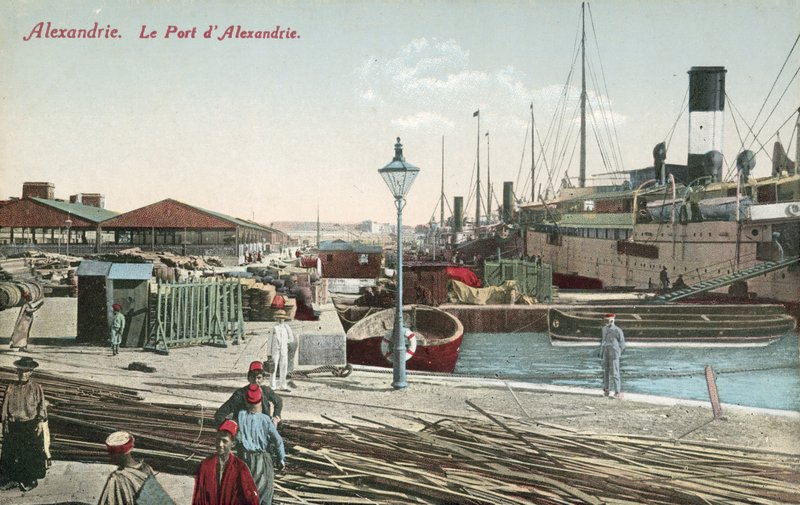 The Port, Alexandria (barevná fotografie) od French Photographer