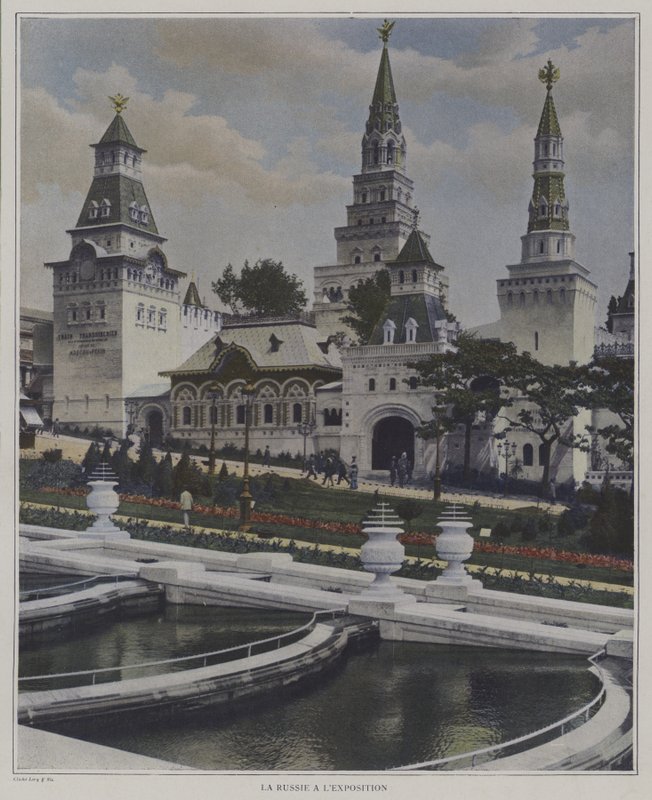 Ruský pavilon na výstavě Universelle 1900, Paříž (barevné foto) od French Photographer