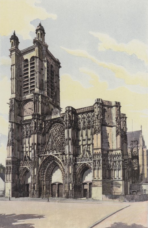 Troyes, Cathedrale, Facade O od French Photographer