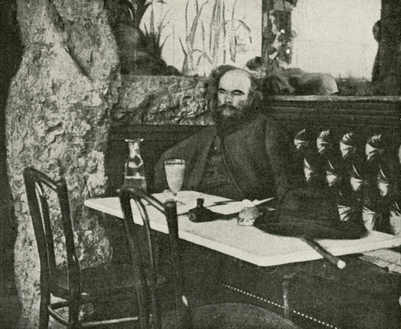 Verlaine, básník absinthu (černobílá fotografie) od French Photographer