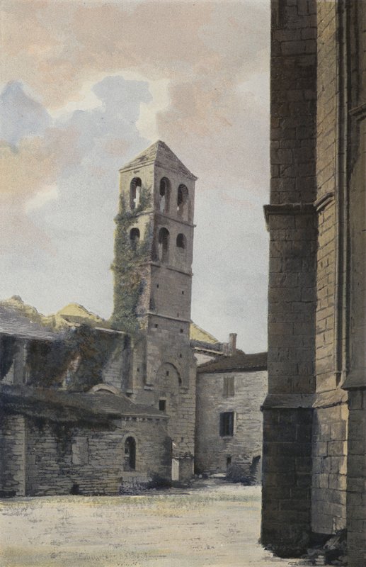 Villemagne, starý kostel St-Gregoire, zvonice od French Photographer