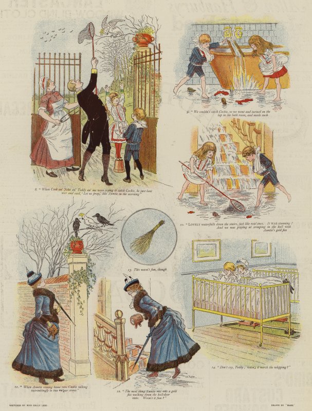 Den neštěstí (barevná litografie) od French School