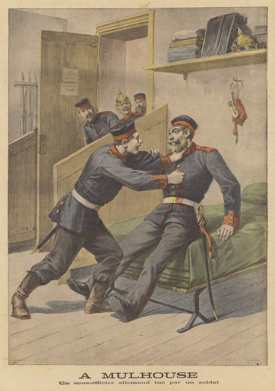 Německý armádní poddůstojník zabitý vojákem v Mulhouse od French School