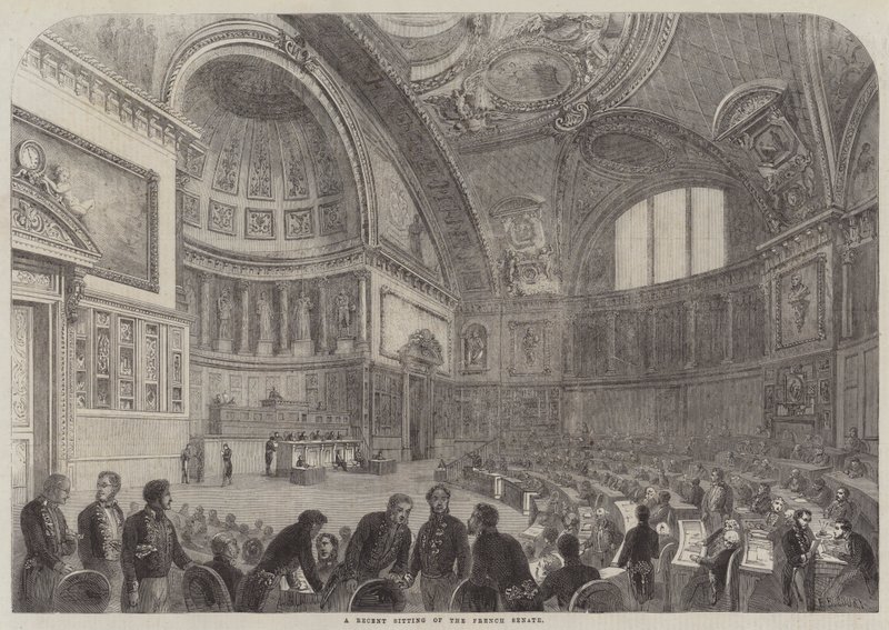 Nedávné zasedání francouzského senátu od French School