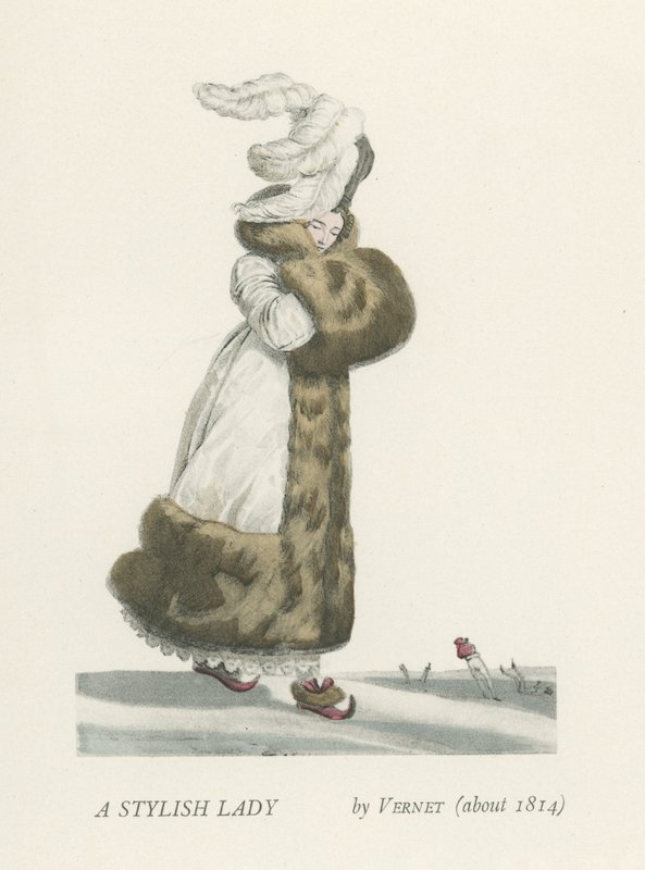 Stylová dáma (asi 1814) od French School