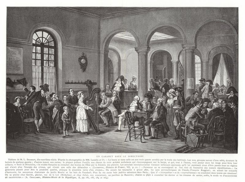 Kabaret pod adresářem, Francouzská revoluce, 1795-1799 od French School