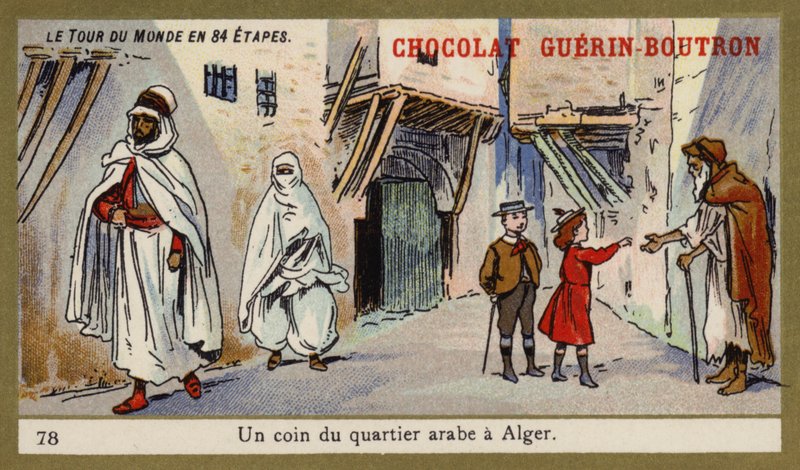 Roh arabské čtvrti, Alžír (chromolitho) od French School