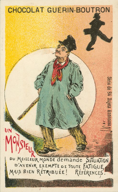 Gentleman hledající dobře placenou snadnou práci (litho) od French School