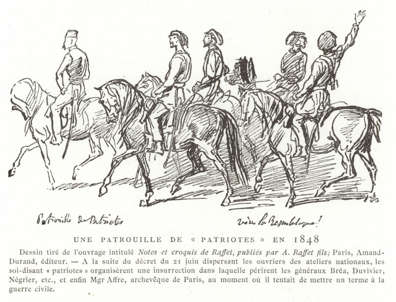 Hlídka vlastenců, Francie, 1848 od French School