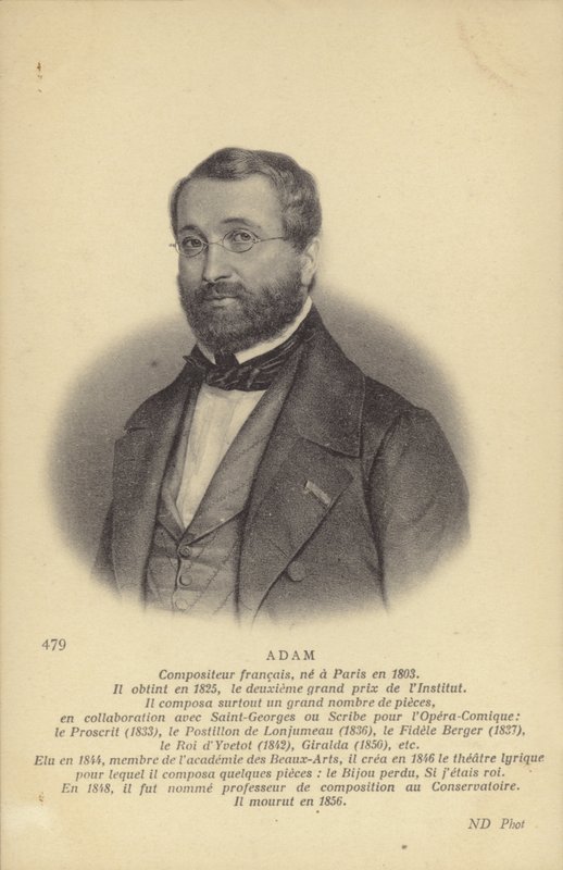 Adolphe Adam , francouzský skladatel a hudební kritik (1803-1856) od French School