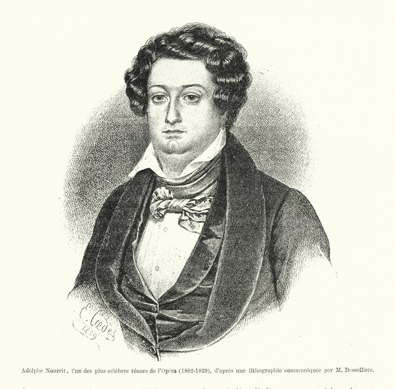 Adolphe Nourrit, jeden z nejslavnějších operních tenorů od French School