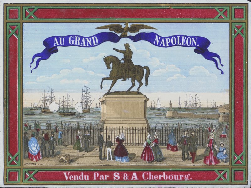 Reklama na Au Grand Napoleon (barevná litografie) od French School
