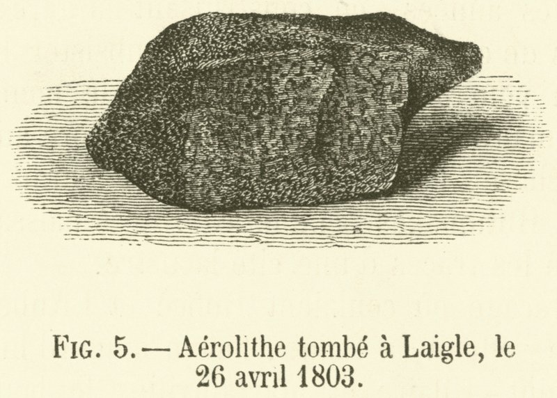 Aerolithe falls v Laigle, 26. dubna 1803 (rytina) od French School