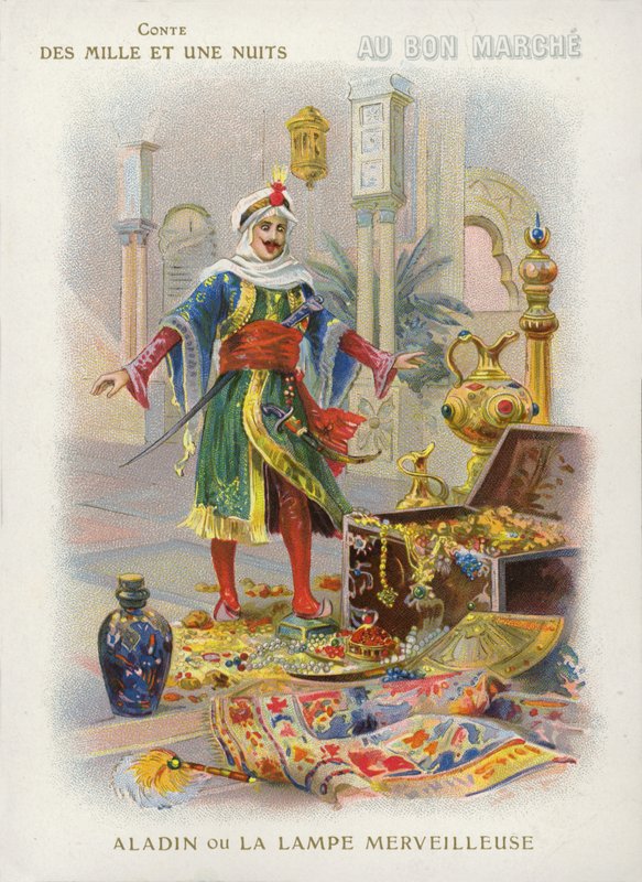 Aladdin a kouzelná lampa od French School