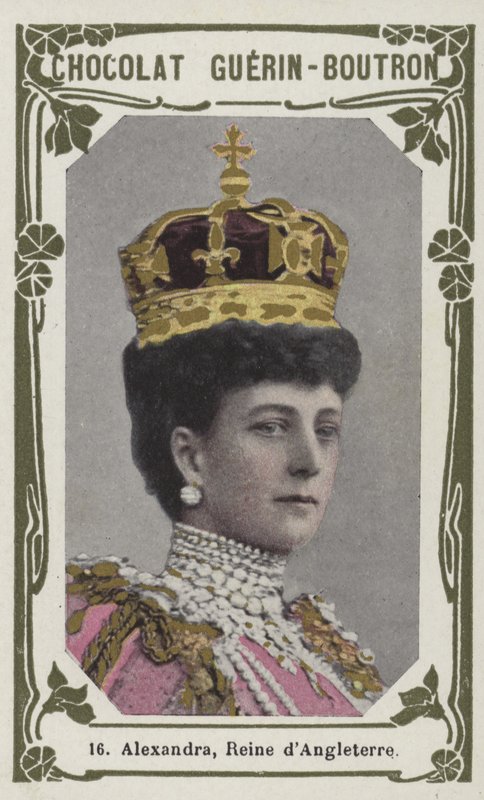 Alexandra, Reine dAngleterre (barevná fotografie) od French School