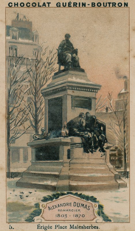 Alexandre Dumas, romanopisec, 1803-1870, Erigee Place Malesherbes od French School