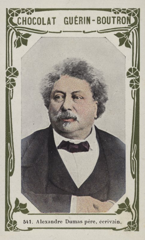 Alexandre Dumas otec, spisovatel (barevné foto) od French School