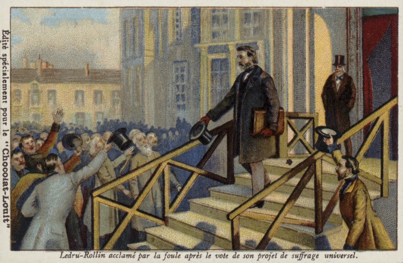 Alexandre Ledru-Rollin ocenil dav po hlasování o jeho návrhu na všeobecné volební právo od French School