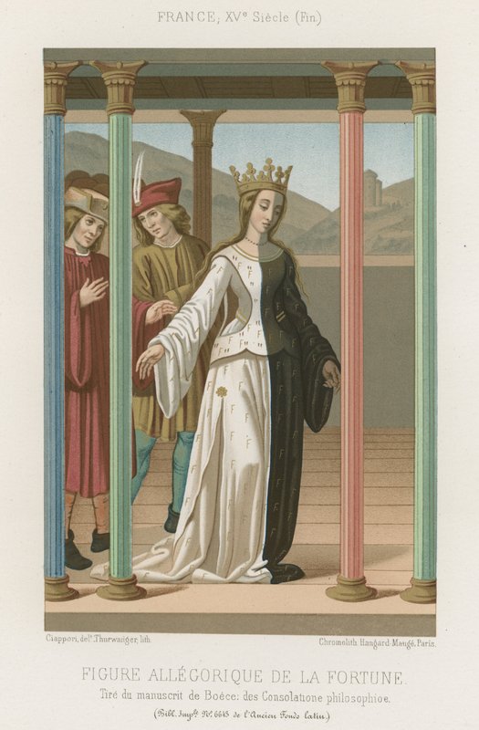 Alegorická postava Fortune od French School