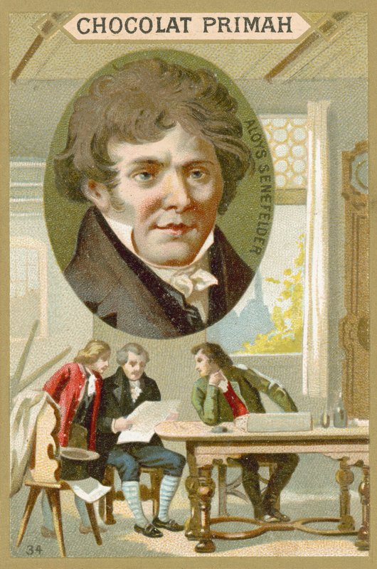 Alois Senefelder, německý dramatik, herec a vynálezce litografie od French School