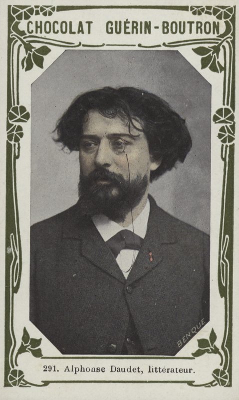 Alphonse Daudet, literát (barevné foto) od French School