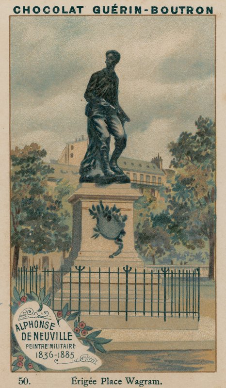 Alphonse De Neuville, vojenský malíř, 1836-1885, Erigee Place Wagram od French School