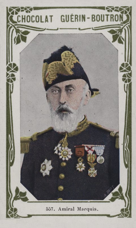 Amiral Marquis (barevná fotografie) od French School