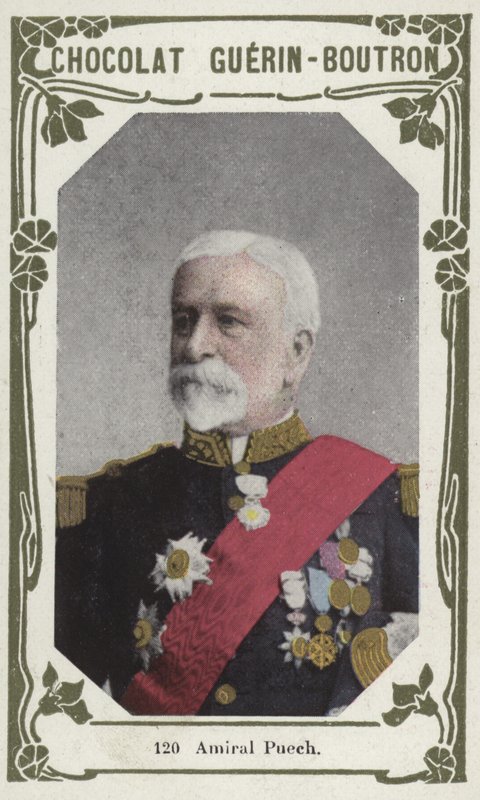 Amiral Puech (barevná fotografie) od French School