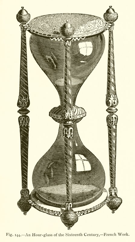 Přesýpací hodiny šestnáctého století, francouzské dílo od French School