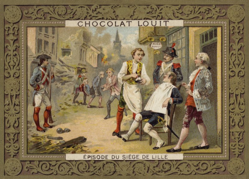 Epizoda během obléhání Lille, Francie, 1792 od French School