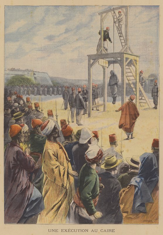 Poprava v egyptské Káhiře od French School