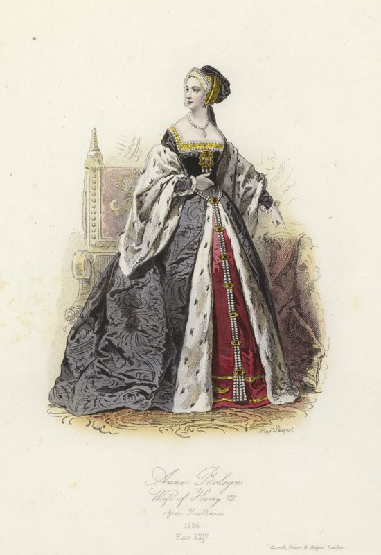 Anne Boleyn, druhá manželka Jindřicha VIII od French School