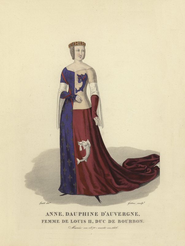 Anna z Auvergne, manželka Ludvíka II., vévody z Bourbonu od French School