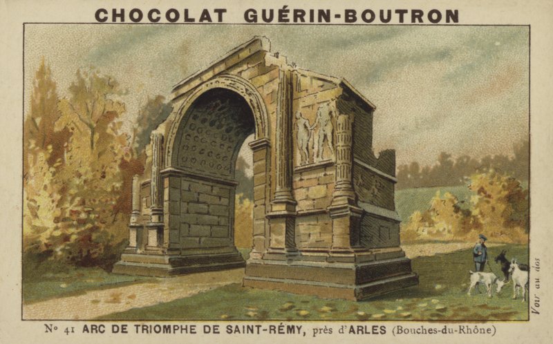 Arc de Triomphe of Saint-Remy, poblíž Arles, Bouches-du-Rhone od French School