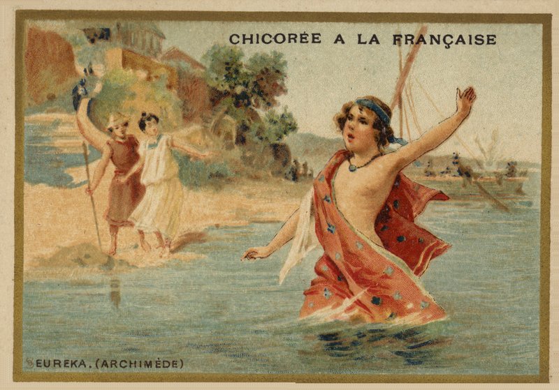Archimedes křičí Eureka! od French School