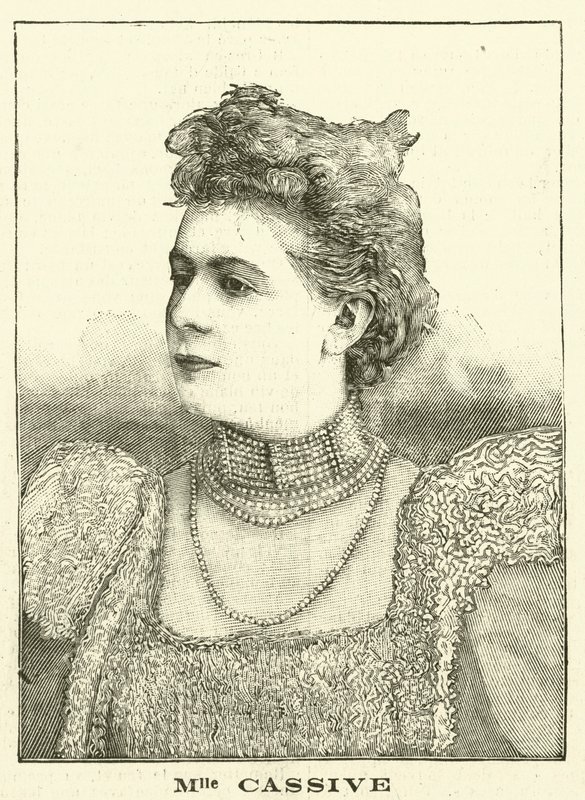 Armande Cassive , francouzská herečka (rytina) od French School