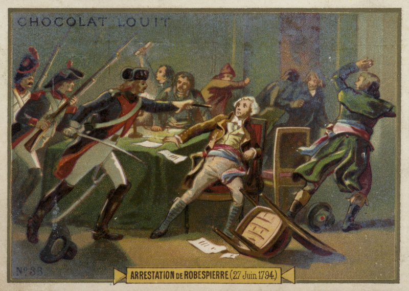Zatčení Maximiliena Robespierra, Francouzská revoluce, 27. července 1794 od French School