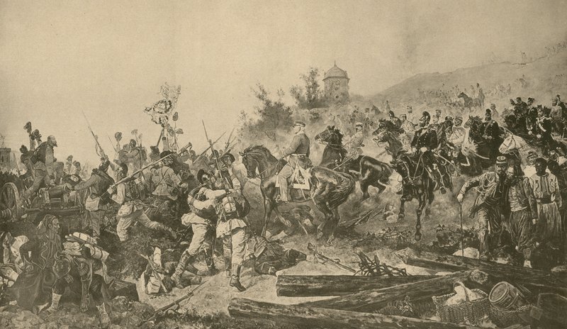 Příjezd bavorských jednotek před Paříží, francouzsko-pruská válka, září 1870 od French School