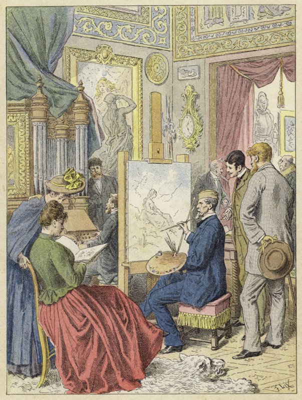 Umělecké studio, Paříž od French School