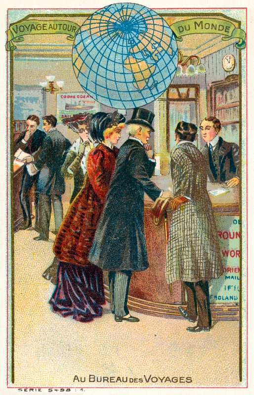 U cestovní kanceláře (chromolitho) od French School