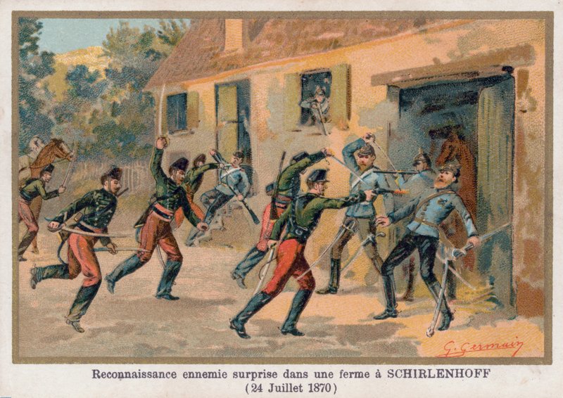 Útok na statek v Schirlenhoff od French School