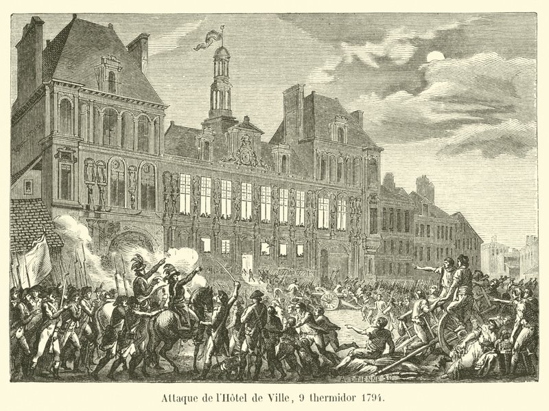 Útok na Hôtel de Ville, 9. Thermidor 1794 od French School
