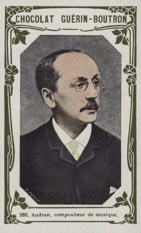 Audran , hudební skladatel (barevná fotografie) od French School